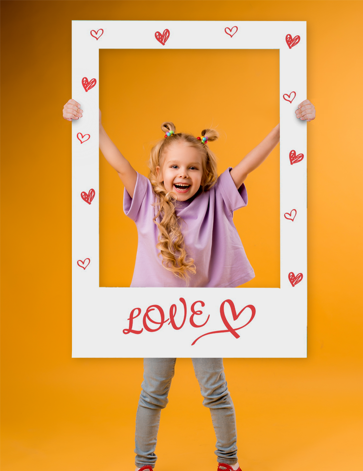 Fotorahmen zum Fotografieren - "LOVE"
