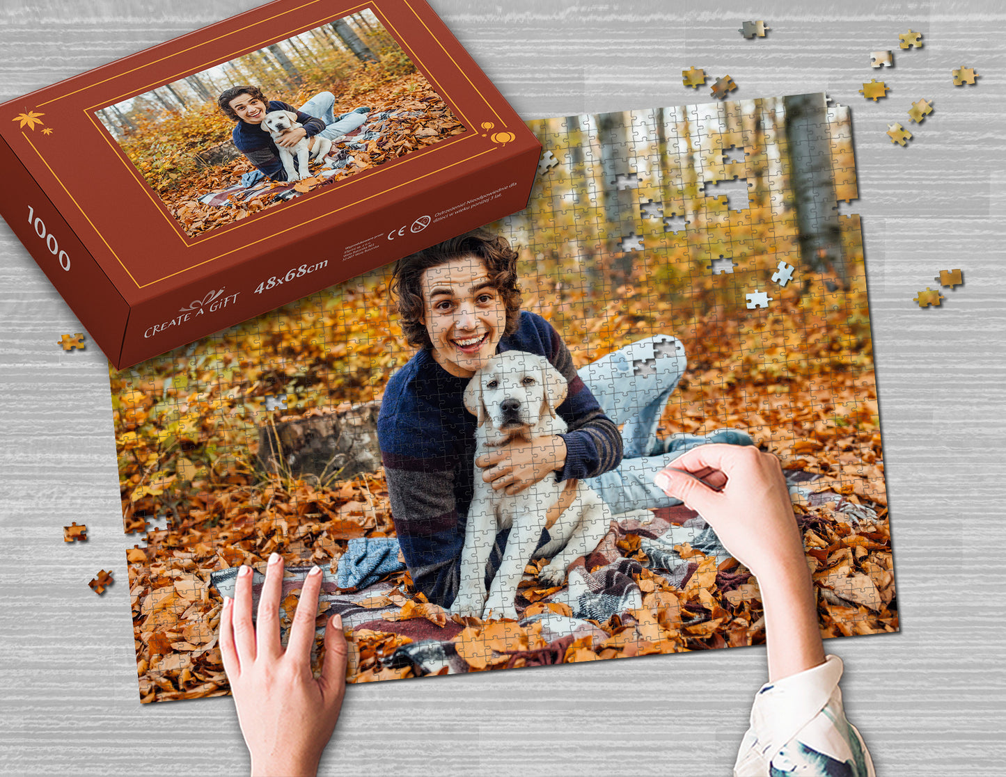 Fotopuzzle 1000 Elemente 48 x 68 cm in einer Box