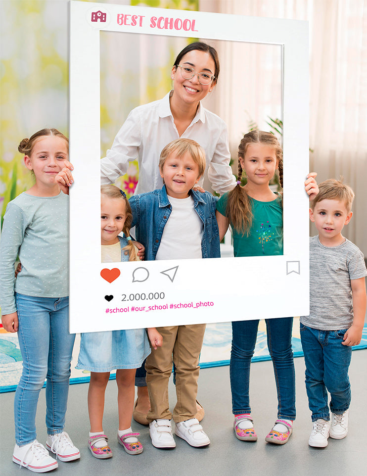 Fotorahmen zum Fotografieren - Personalisierung der Beschriftung: