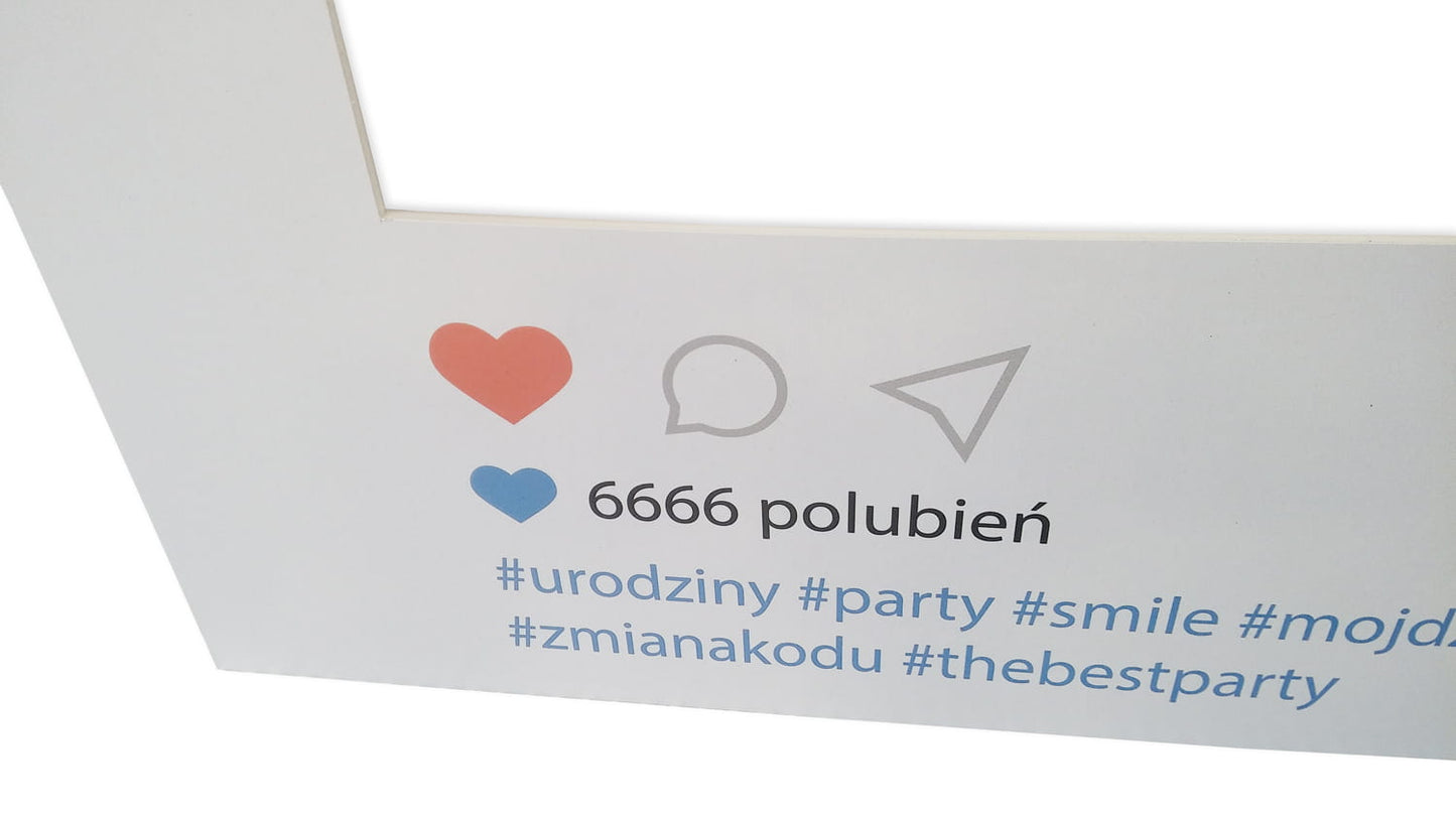 Instagram-Fotorahmen zum Fotografieren