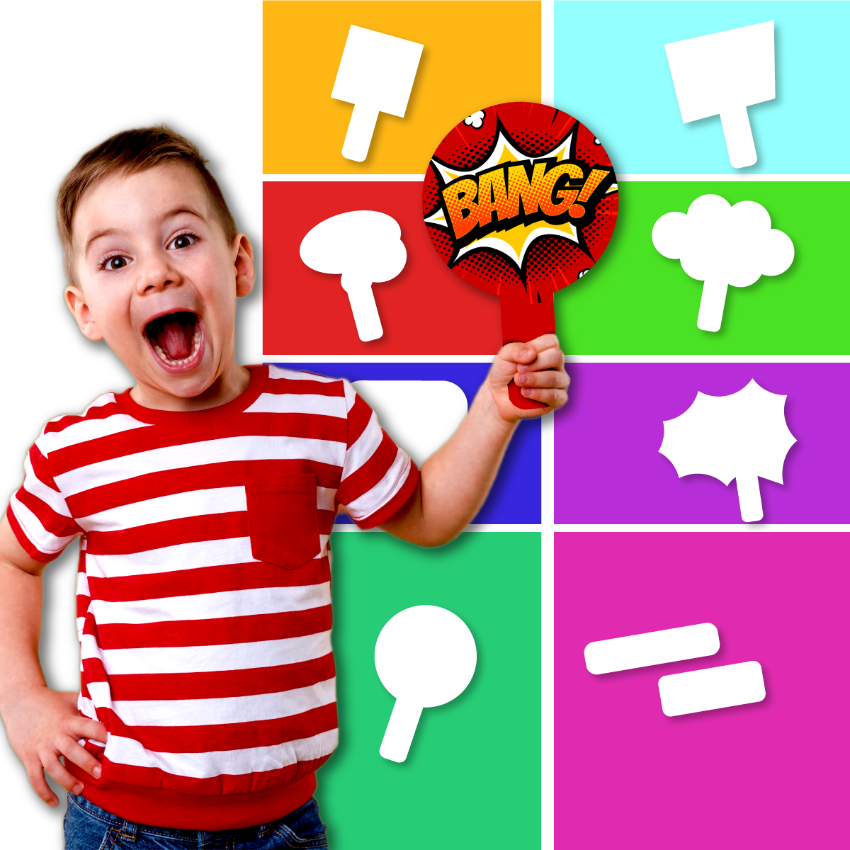 Fotobox Schilder personalisiert Set 8 + 2