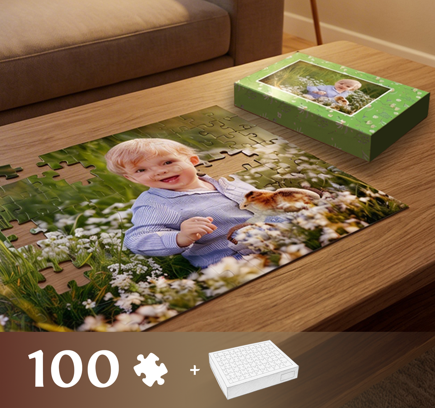 Fotopuzzle 100 Elemente 29 x 40 cm in einer Box