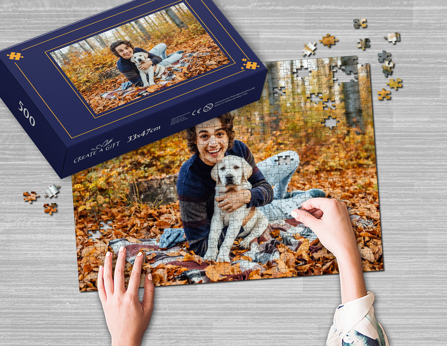 Fotopuzzle 500 Elemente 33 x 47 cm in einer Box