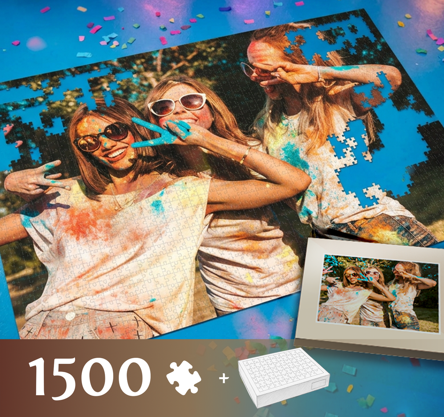 Fotopuzzle 1500 Elemente 58 x 85 cm in einer Box