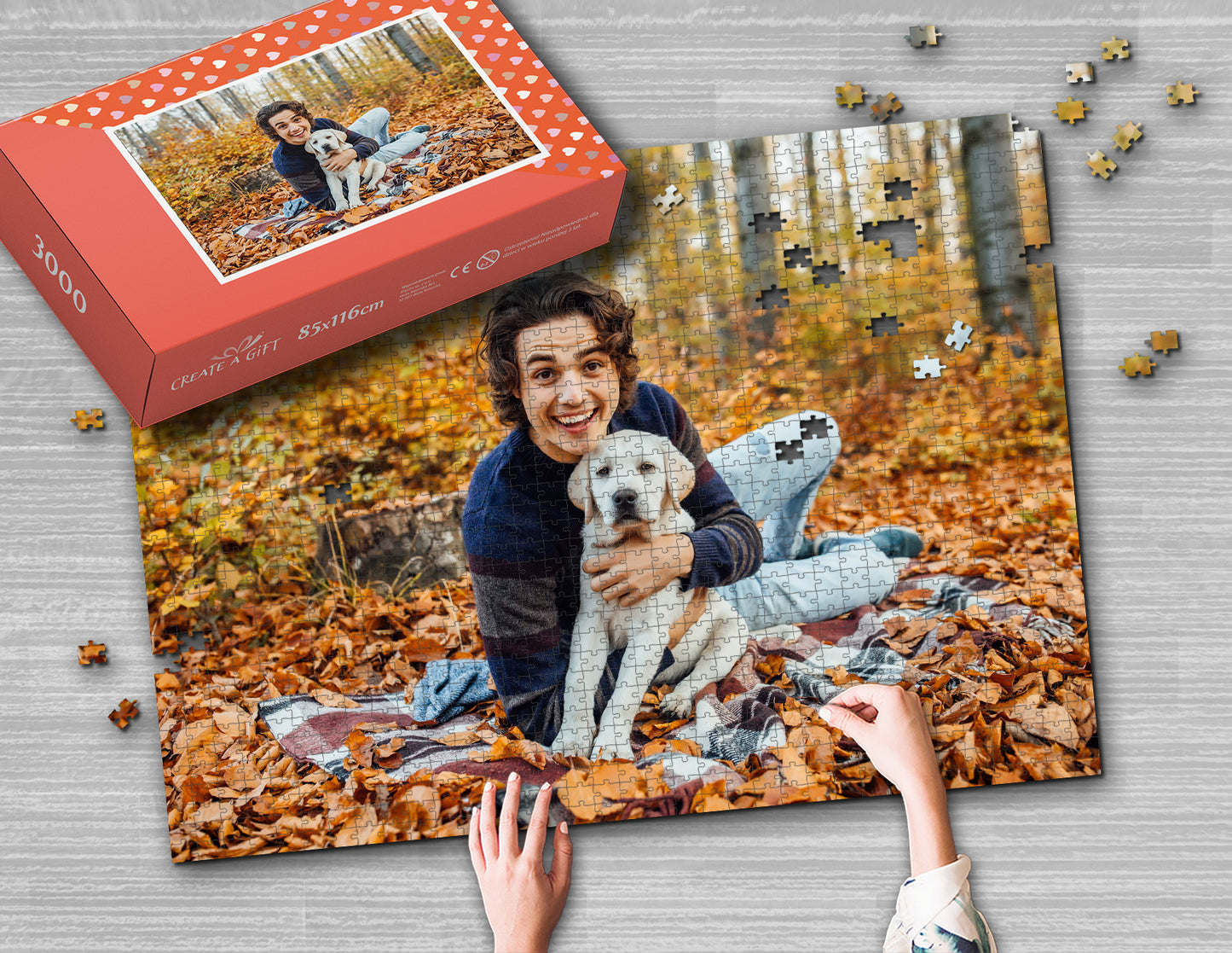 Fotopuzzle 3000 Elemente 85 x 116 cm in einer Box