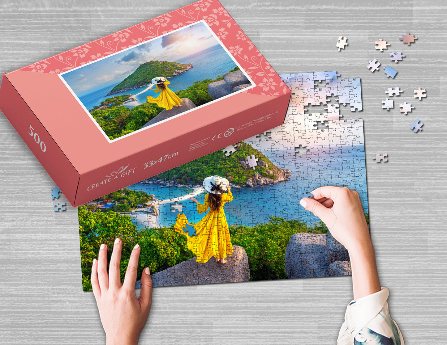 Fotopuzzle 500 Elemente 33 x 47 cm in einer Box