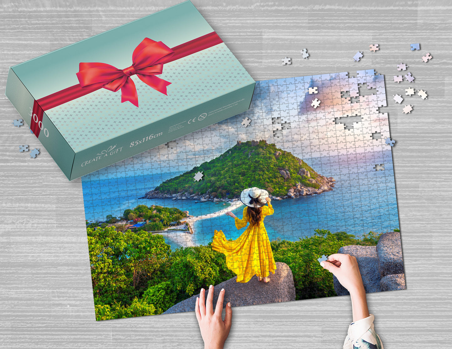 Fotopuzzle 3000 Elemente 85 x 116 cm in einer Box