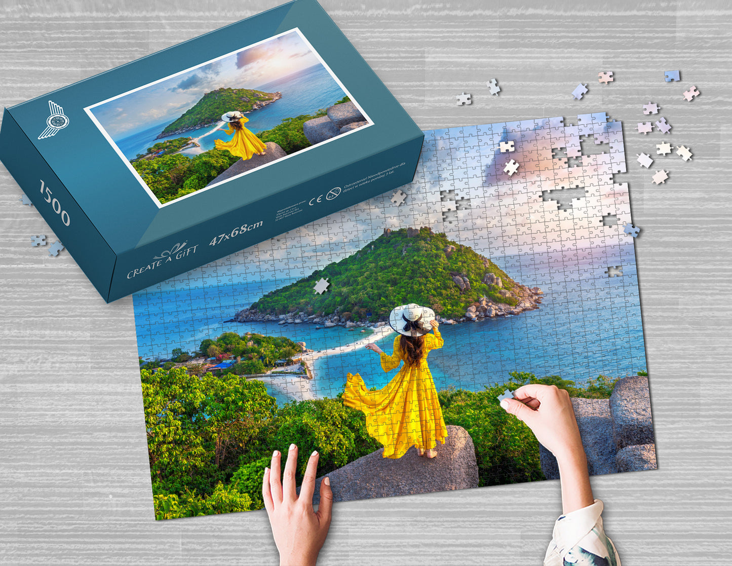 Fotopuzzle 1500 Elemente 47 x 68 cm in einer Box
