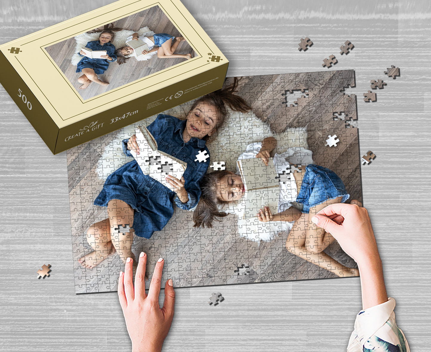 Fotopuzzle 500 Elemente 33 x 47 cm in einer Box