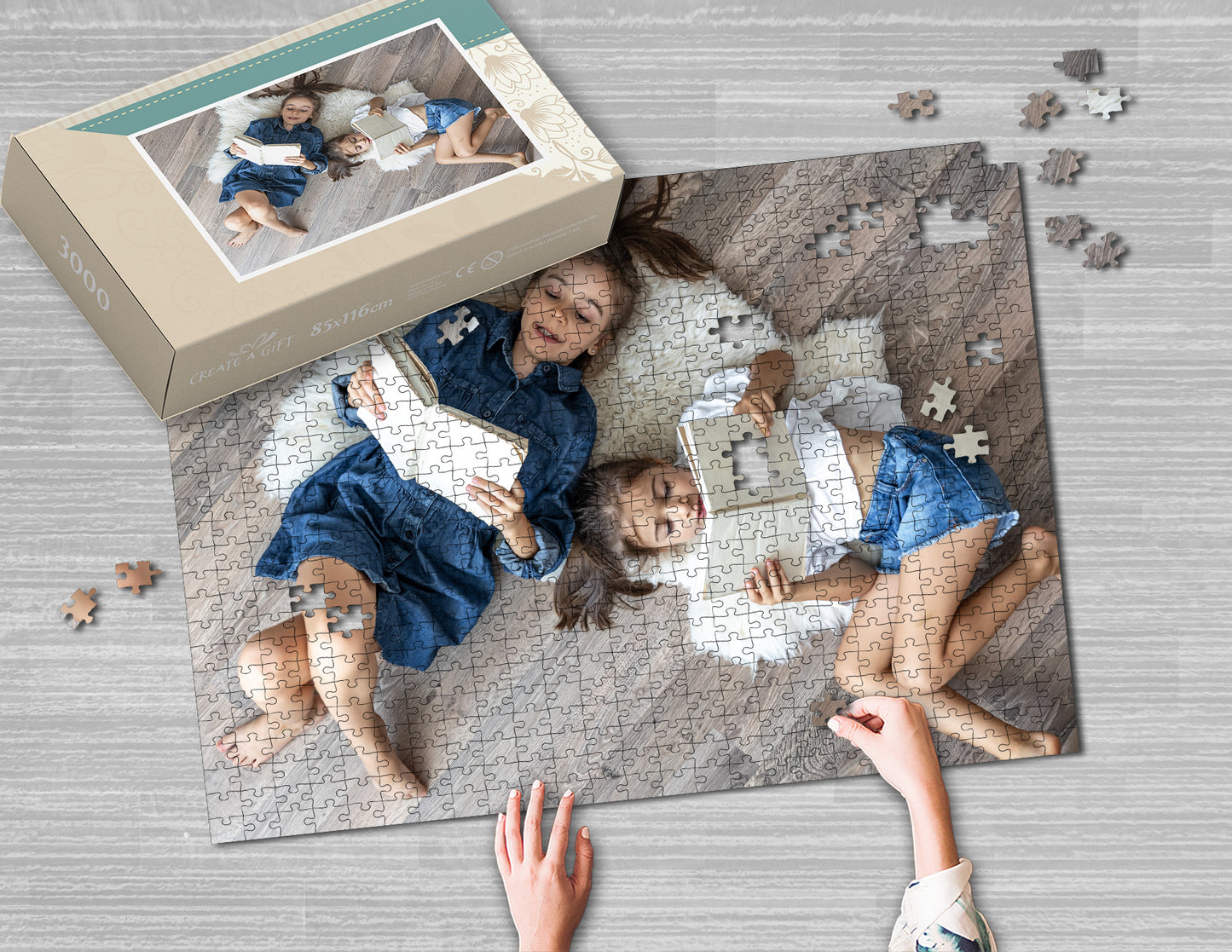 Fotopuzzle 3000 Elemente 85 x 116 cm in einer Box