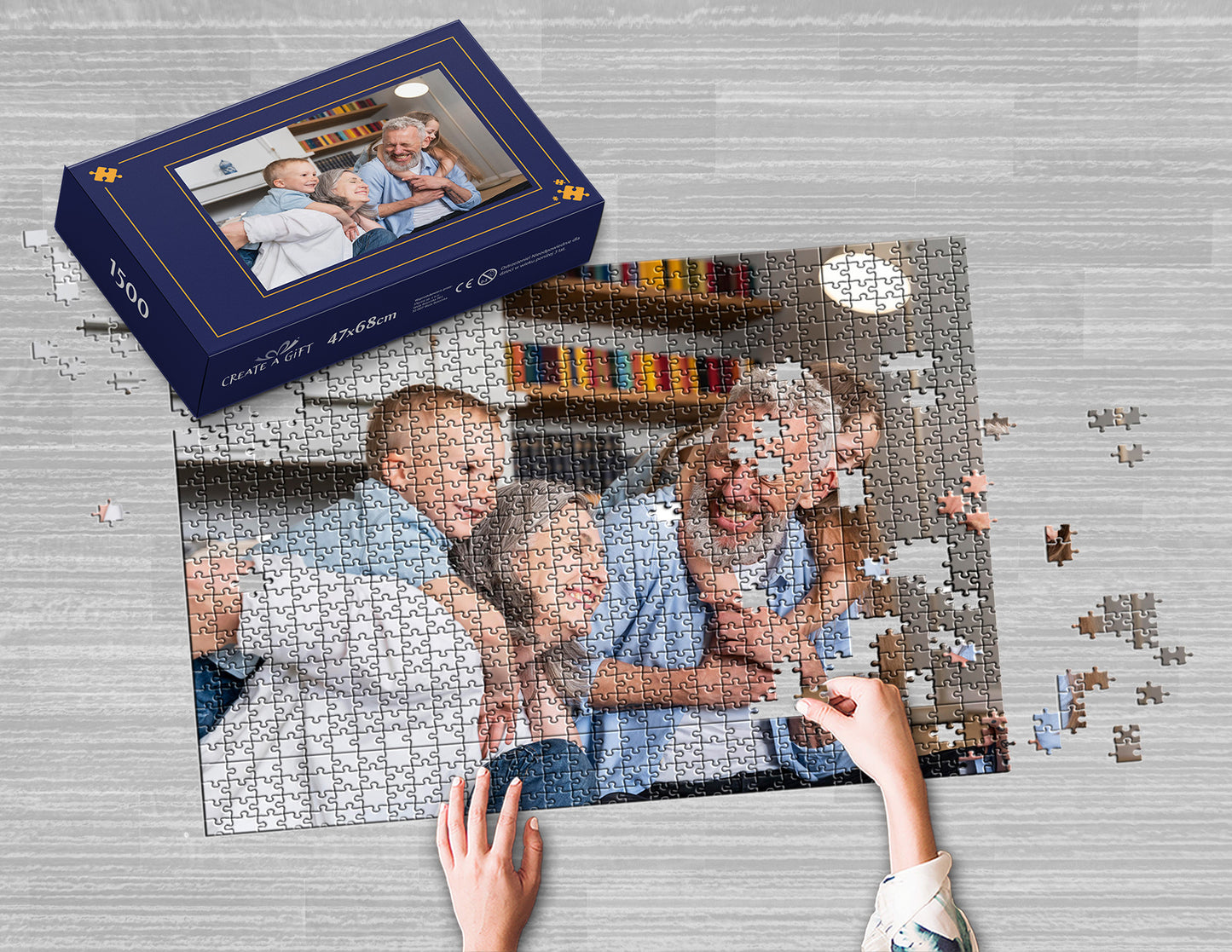 Fotopuzzle 1500 Elemente 47 x 68 cm in einer Box
