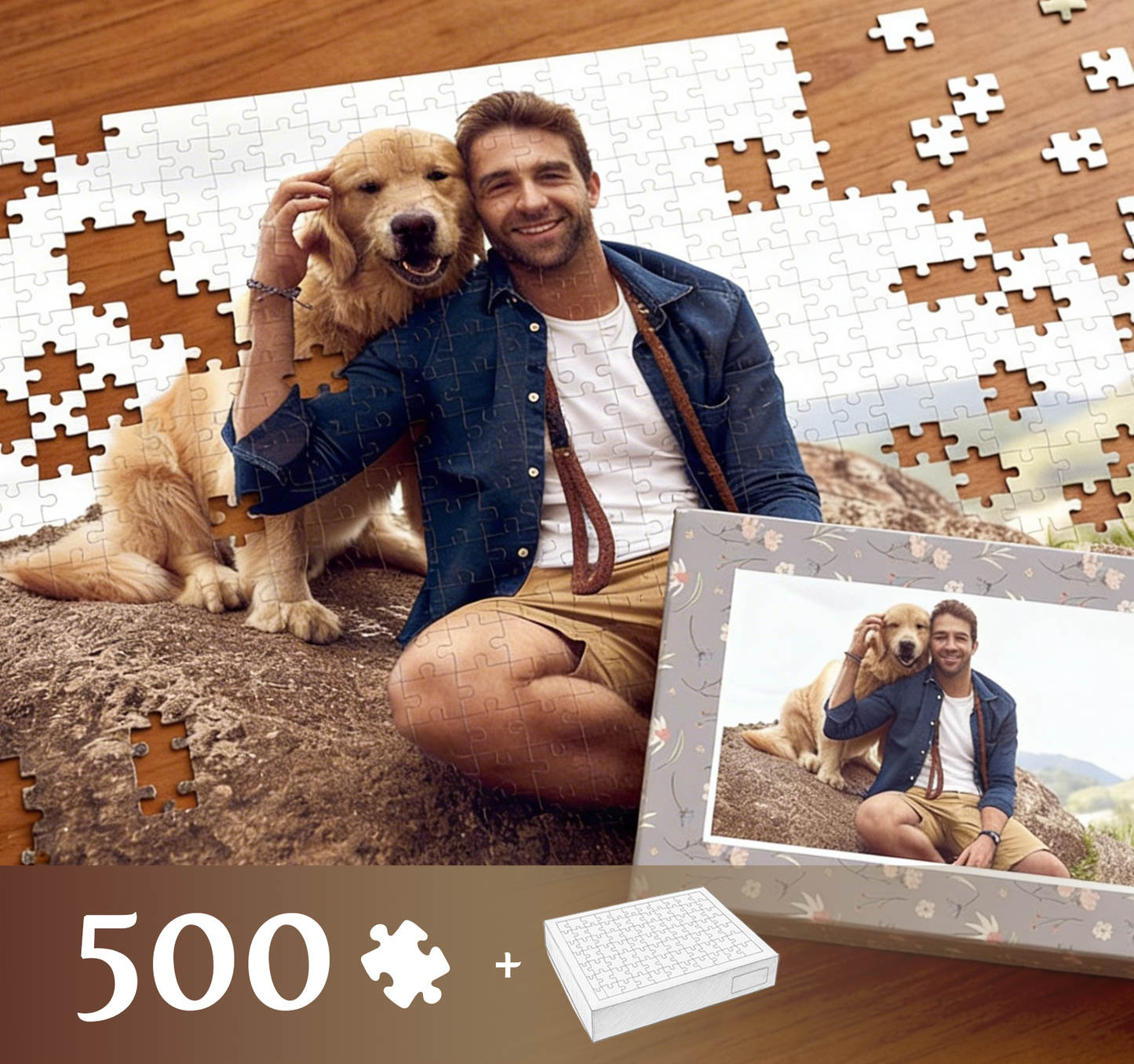 Fotopuzzle 500 Elemente 33 x 47 cm in einer Box