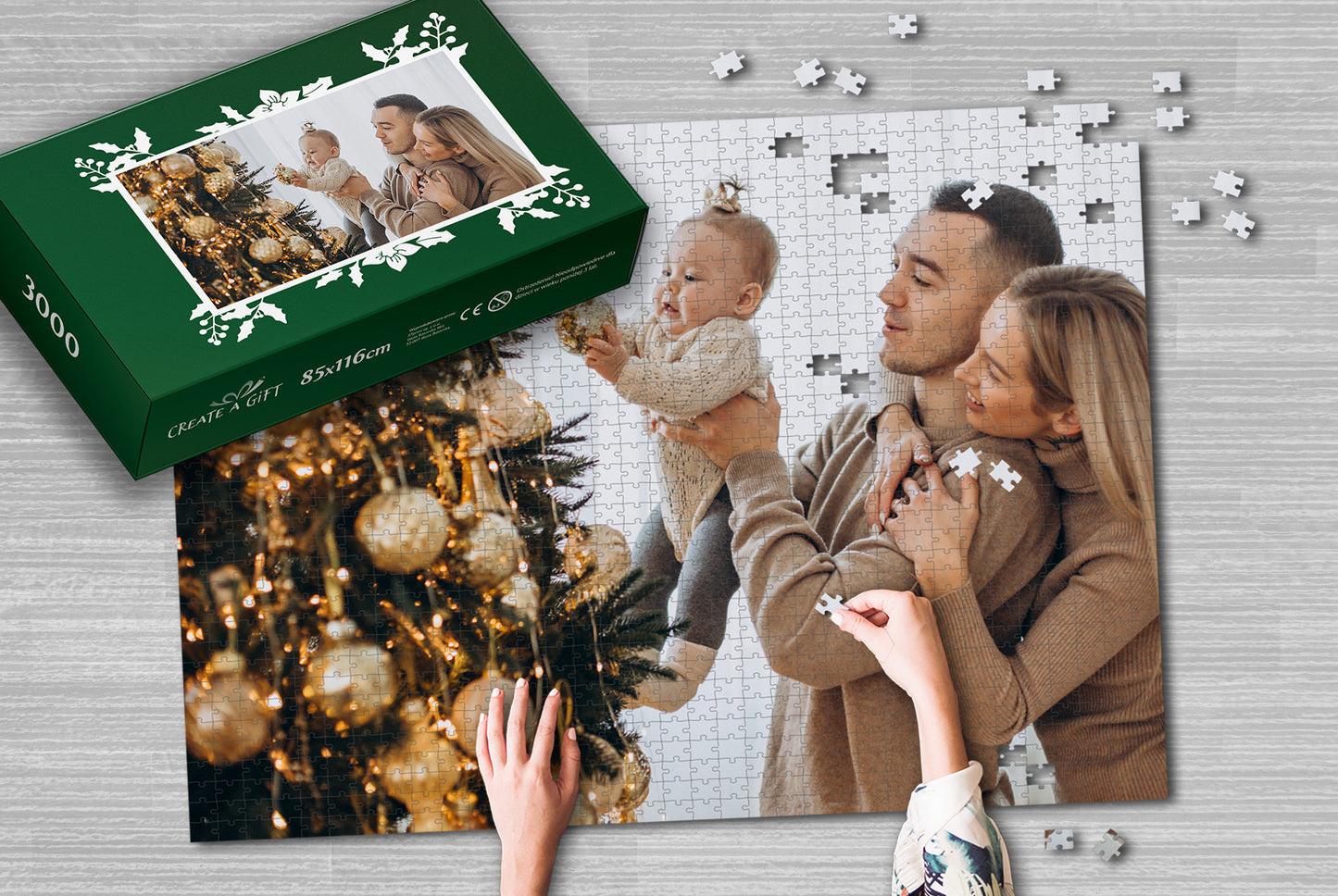 Fotopuzzle 3000 Elemente 85 x 116 cm in einer Box