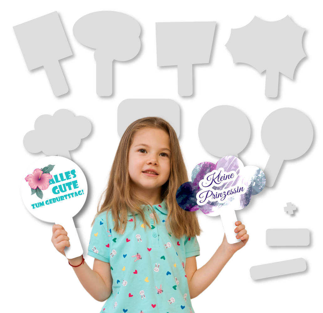 Fotobox Schilder personalisiert Set 8 + 2
