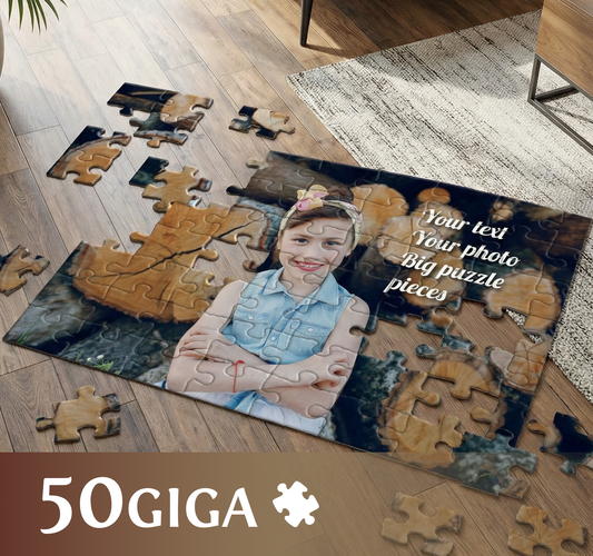 Fotopuzzle 50 GIGA Elemente 60 x 85 cm in einem Beutel