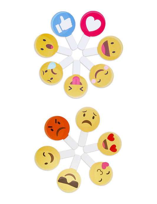 Emoticon-Fotoplaketten für jeden Anlass 13 Stück